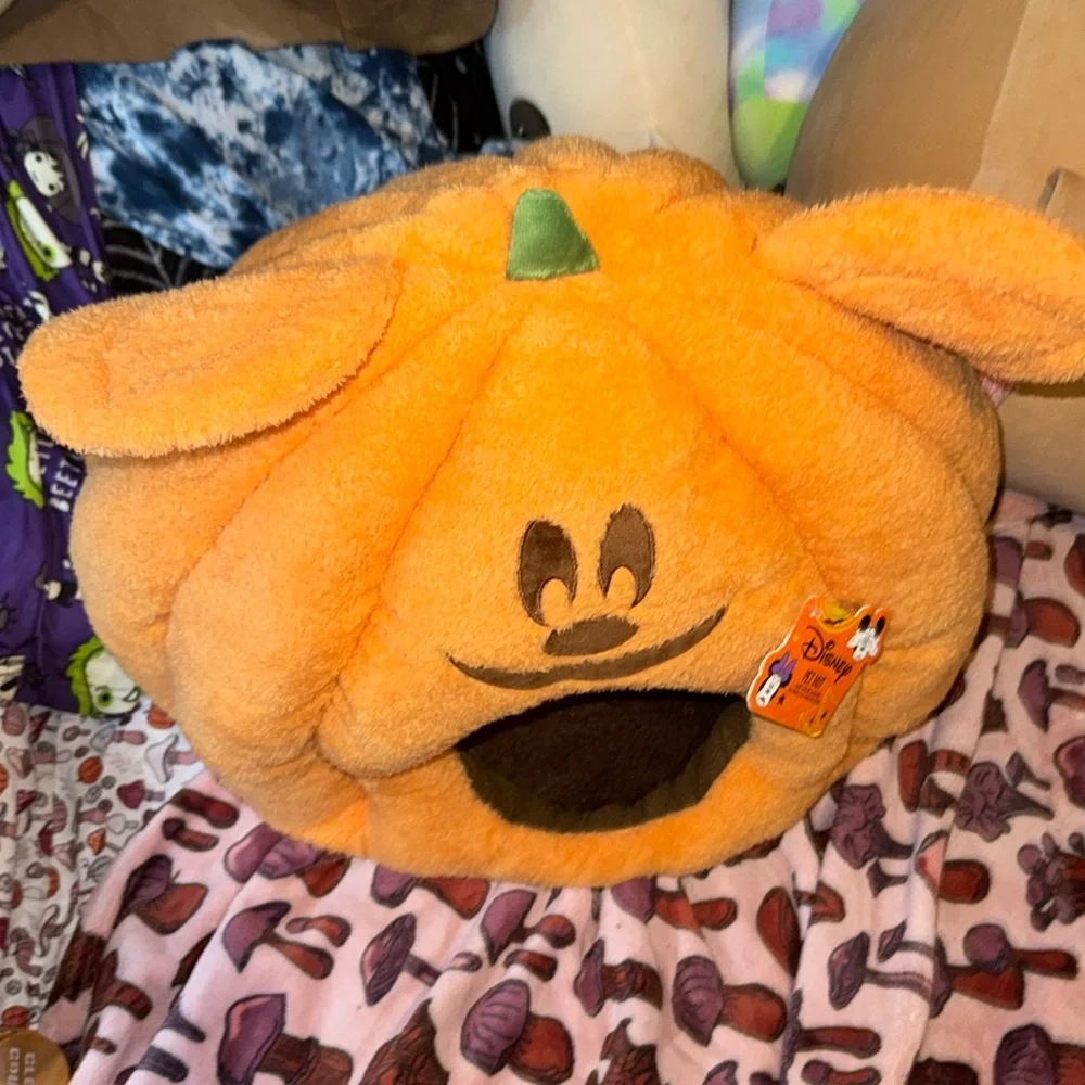 Disneys Mickey Mouse pumpkin rare HTF Halloween limited edition cat bed